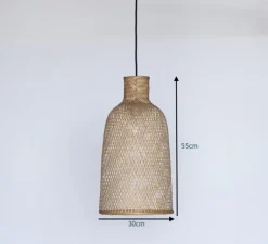 Suspension*Ay Illuminate Suspension, Bamboo M2, , Ø30cm, H55cm - naturel