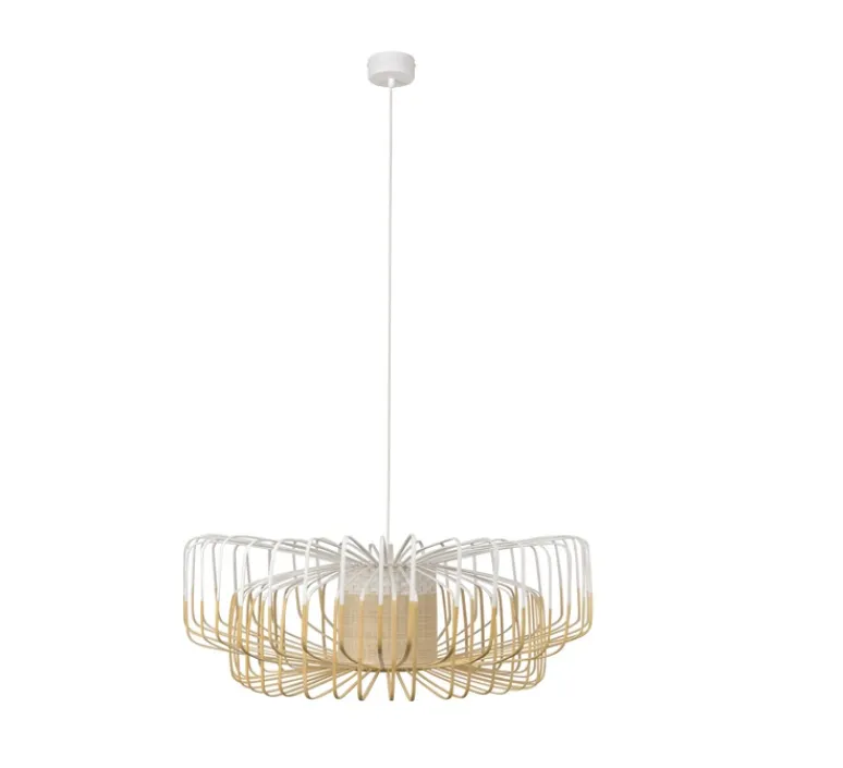 Suspension*Forestier Suspension, Bamboo Up and Down XXL, , Ø80cm, H26cm - blanc