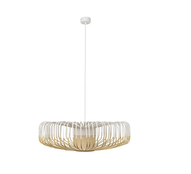 Suspension*Forestier Suspension, Bamboo Up XXL, , Ø80cm, H26cm - blanc