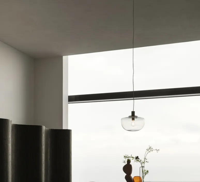 Suspension*Audo Copenhagen Suspension, Bank, , Ø35cm, H30cm - verre fumé, noir