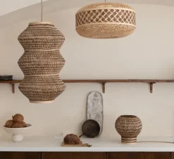 Suspension*Good&Mojo Suspension, Barbados XL, , Ø40cm, H69cm - naturel et marron