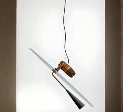 Suspension*Stilnovo Suspension, Bascula, , LED, dim, 2700K, 3574 lm, Ø60cm, H16,7cm - bronze