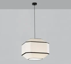 Suspension*ACB Suspension, Bauhaus 45 kit noir, , Ø45cm, H37,6cm - noir et blanc