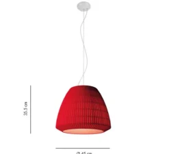 Suspension*Axolight Suspension, Bell 45, , Ø45cm, H35,5cm - rouge