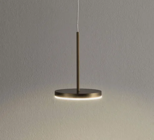 Suspension*Panzeri Suspension, Bella direct sans rosace, , IP40, LED, 2700K, 467lm, Ø10,1cm, H14cm - bronze