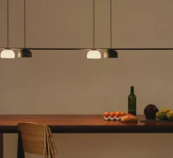 Suspension*Nexia Suspension, Belle 09 semi, , LED, 2700K, 975 lm, H300cm, L150,2cm - Noir graphite