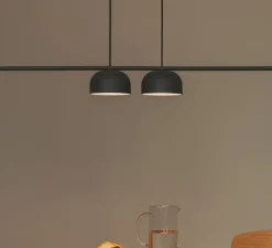 Suspension*Nexia Suspension, Belle 09 semi, , LED, 2700K, 975 lm, H300cm, L150,2cm - Noir graphite