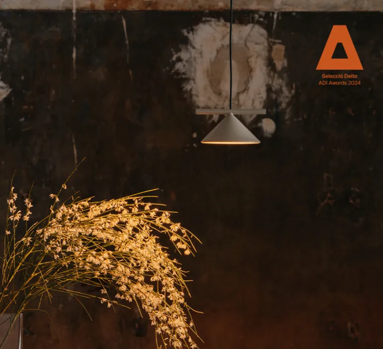 Suspension*Nexia Suspension, Belle single, , LED, 2700K, 975 lm, Ø12,8cm, H7,3cm - Gris ciment