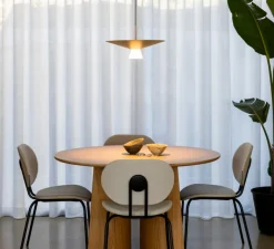 Suspension*Estiluz Suspension, Belt, T-4144SLG, , LED, dim, 2700K, 725 lm, Ø45cm, H18,1cm - champagne