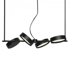 Suspension*Oluce Suspension, Berlin 823, , LED, 2700K, 4300 lm, L110cm, H7cm - noir