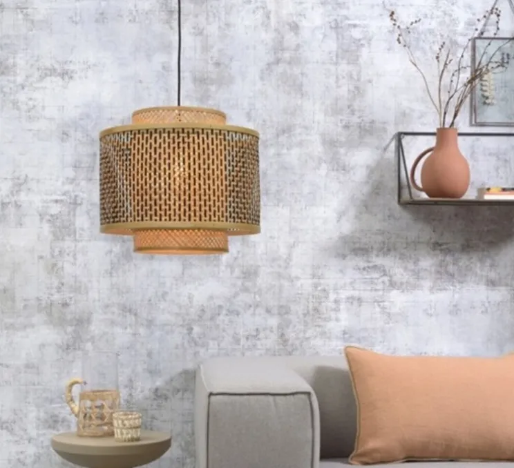 Suspension, Bhutan 4034, naturel, Ø40cm, H34cm - Good&Mojo