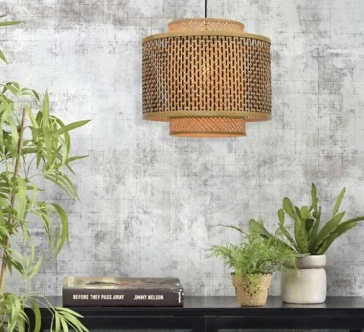 Suspension, Bhutan 4034, naturel, Ø40cm, H34cm - Good&Mojo