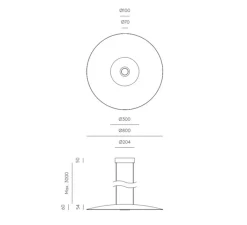 Suspension*Aromas del Campo Suspension, Bigcoss, , LED, dim, 2700K, 2500 lm, Ø80cm, H6cm - noir