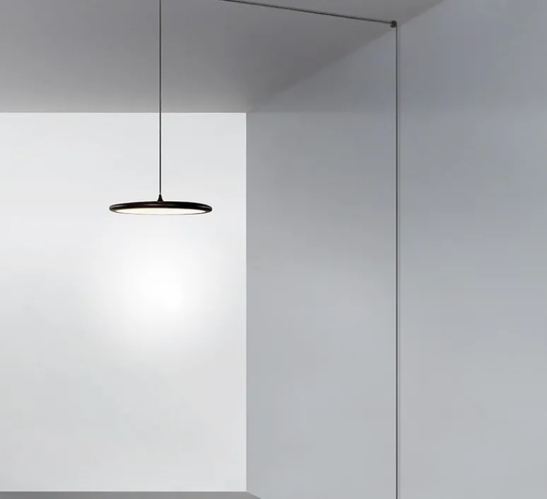 Suspension*Tooy Suspension, Bilancella 512.22, , IP40, LED, 2700K, 3000 lm, Ø50cm, H3cm - noir