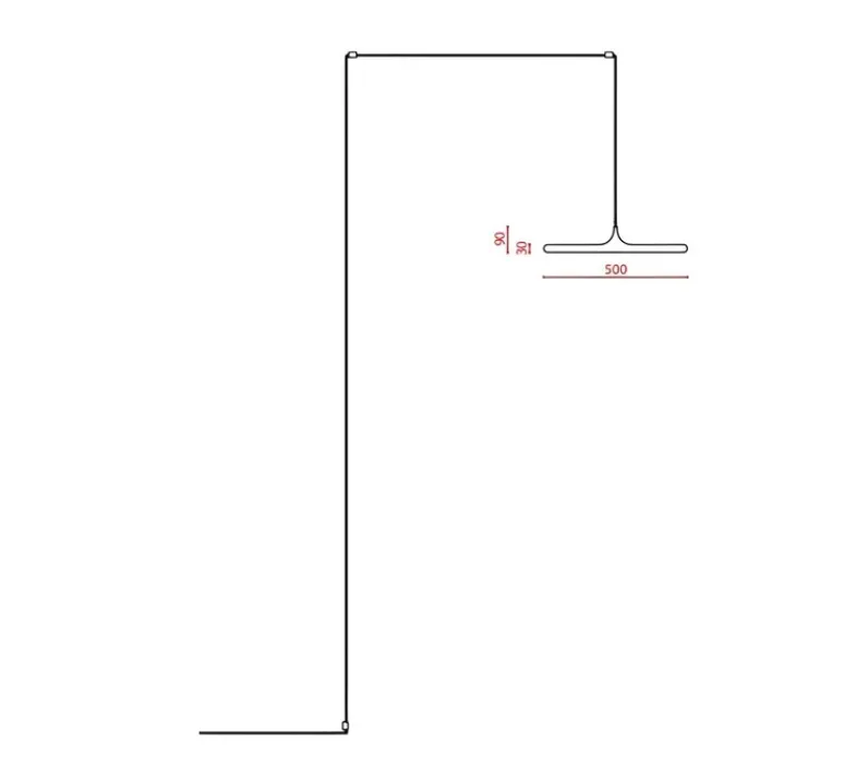 Suspension*Tooy Suspension, Bilancella 512.22, , IP40, LED, 2700K, 3000 lm, Ø50cm, H3cm - noir