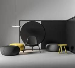 Suspension, Bilancella 512.21, noir, IP40, LED, 2700K, 3000 lm, Ø50cm, H3cm - Tooy