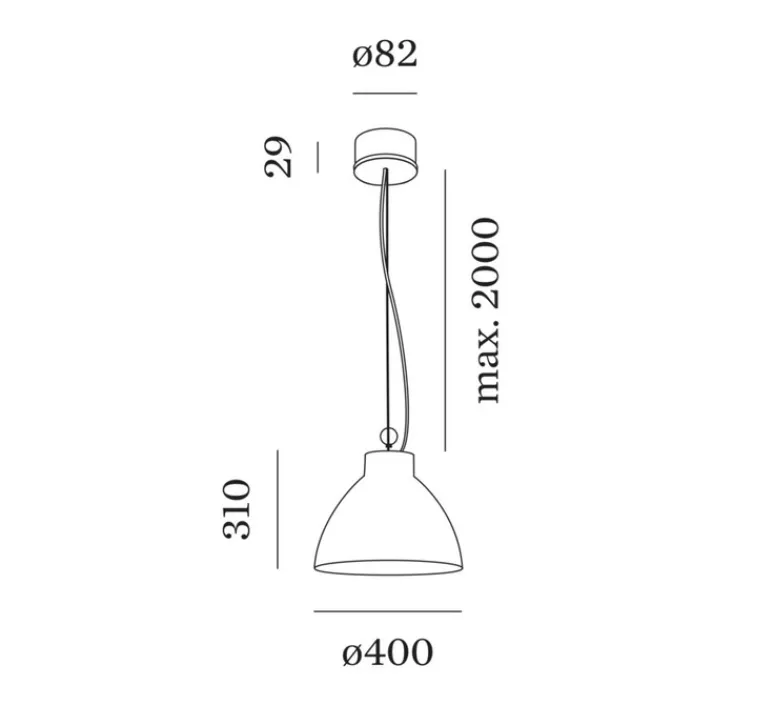 Suspension*Wever&Ducré Suspension, Bishop 4.0, , Ø40cm, H31cm - noir et or