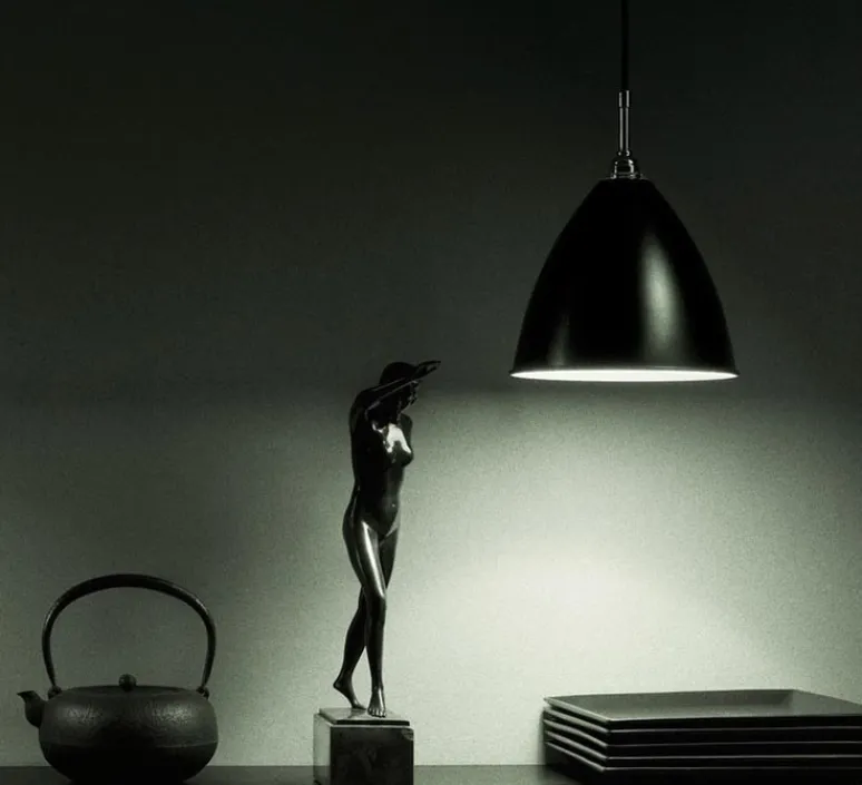 Suspension*Gubi Suspension, BL9 L, , Ø40cm, H33cm - noir, chrome