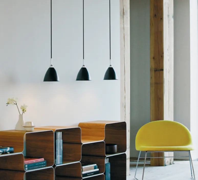 Suspension*Gubi Suspension, BL9 M, , Ø21cm, H18cm - chrome