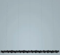 Suspension*Oblure Suspension, Blockchain 29, , 3000K, L317,5cm, H13,4cm - noir