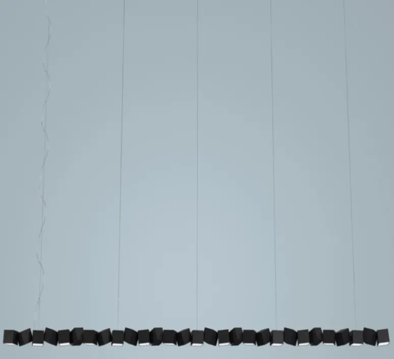 Suspension*Oblure Suspension, Blockchain 29, , 3000K, L317,5cm, H13,4cm - noir