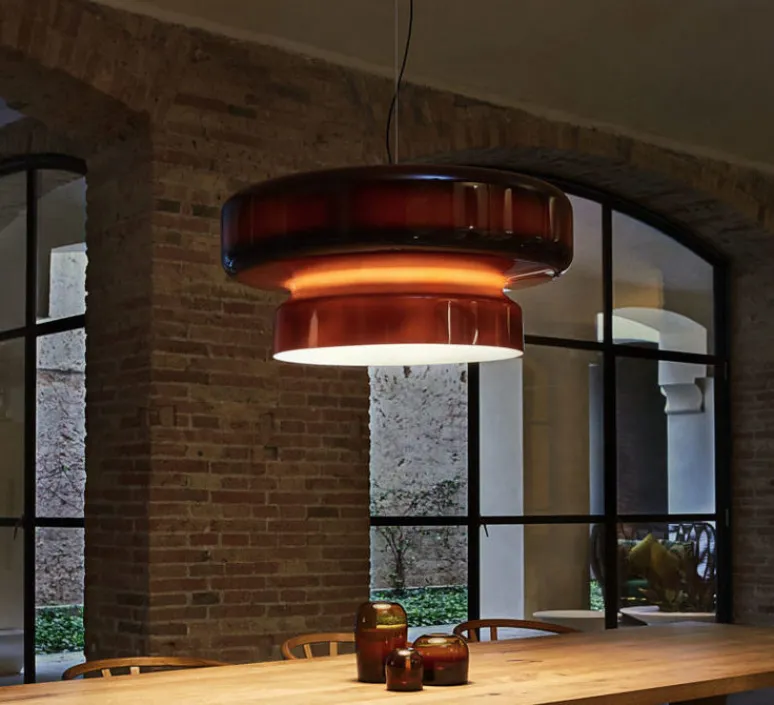 Suspension*Marset Suspension, Bohemia, , LED, 2700k, 3048lm, dim Dali, Ø84cm, H41,5cm - ambre