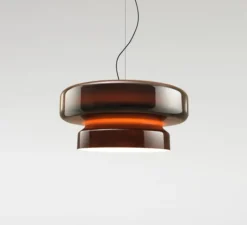 Suspension*Marset Suspension, Bohemia, , LED, 2700k, 3048lm, dim Dali, Ø84cm, H41,5cm - ambre
