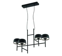 Suspension, Bol S/4L, noir, LED, dim, 2700K, 6720 lm, L83cm, H56cm - Bover