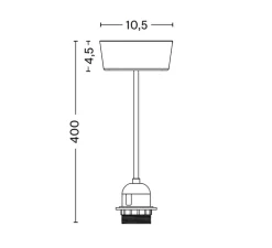 Suspension, Bonbon 320, gris, Ø32cm, H38cm - HAY