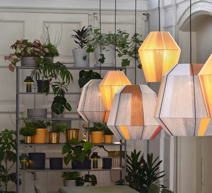 Suspension, Bonbon 320, jaune, Ø32cm, H38cm - HAY