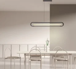 Suspension*Nexia Suspension, Bow horizontale, , LED, dim, 2700K, 2370 lm, L120cm, H16cm -