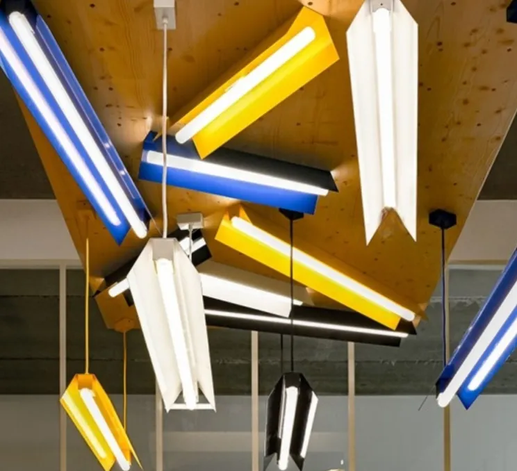 Suspension, brenda, jaune, L100cm, H15cm - Zangra