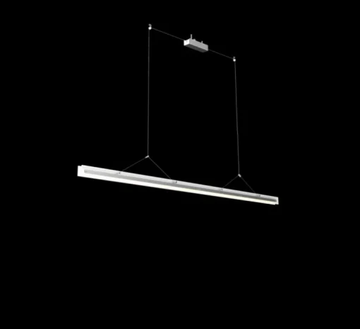 Suspension, Bridge 180, Blanc brouillard, LED, dim, 2700K, 2495 lm, L180cm, H5,1cm - Tonone
