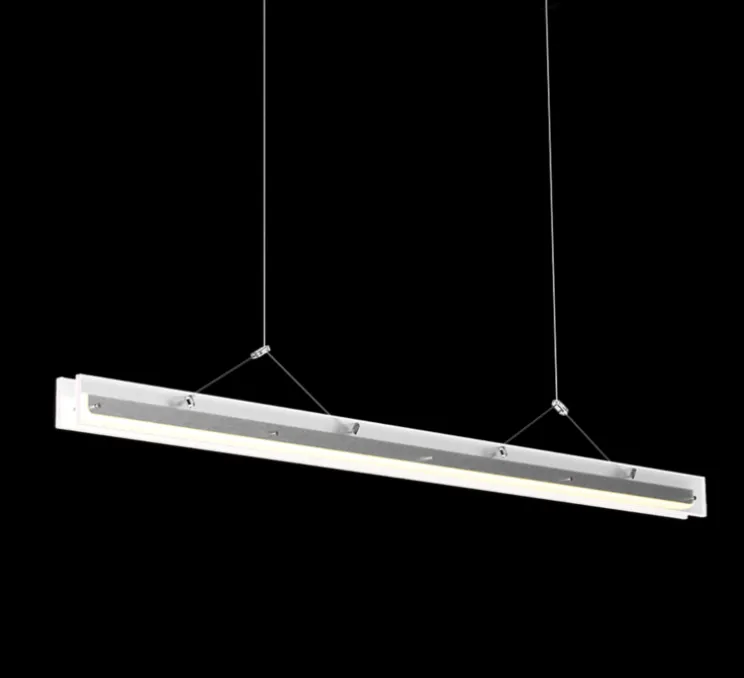 Suspension, Bridge 110, Blanc brouillard, LED, dim, 2700K, 1492 lm, L110cm, H5,1cm - Tonone