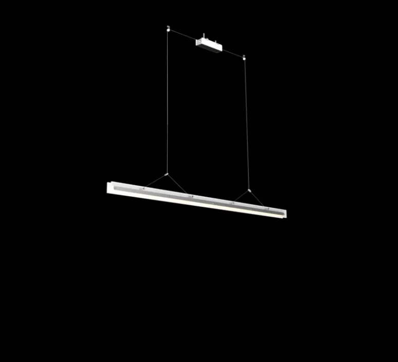 Suspension*Tonone Suspension, Bridge 150, , LED, dim, 2700K, 2058 lm, L149,5cm, H5,1cm - Blanc brouillard
