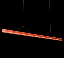 Suspension, Bridge 180, Orange lave, LED, dim, 2700K, 2495 lm, L180cm, H5,1cm - Tonone