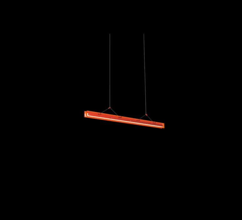 Suspension*Tonone Suspension, Bridge 110, , LED, dim, 2700K, 1492 lm, L110cm, H5,1cm - Orange lave