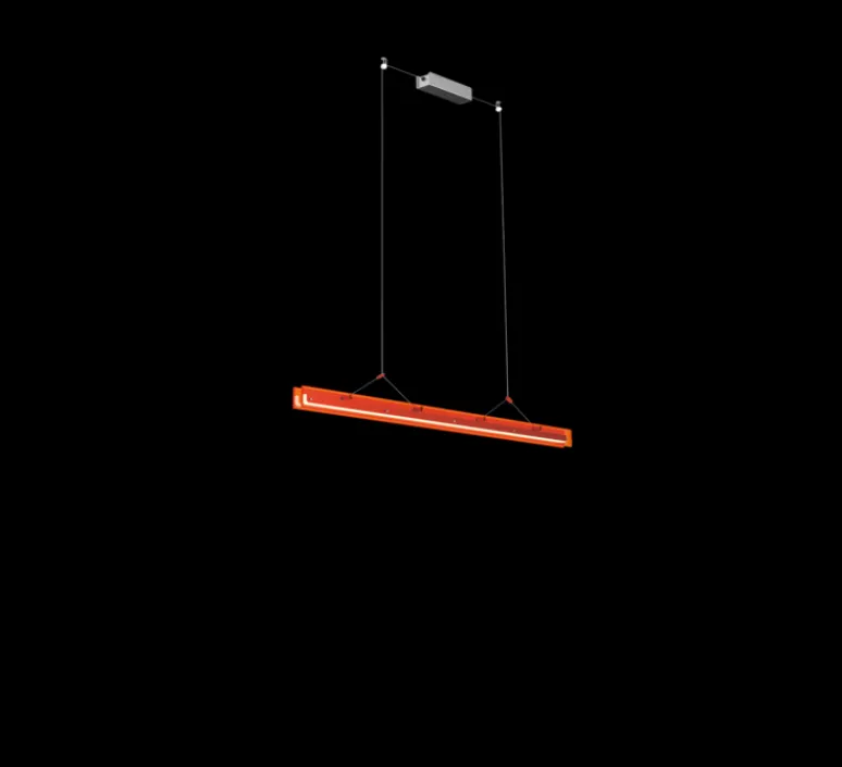 Suspension*Tonone Suspension, Bridge 110, , LED, dim, 2700K, 1492 lm, L110cm, H5,1cm - Orange lave