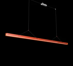 Suspension*Tonone Suspension, Bridge 220, , LED, dim, 2700K, 3068 lm, L220cm, H5,1cm - Orange lave