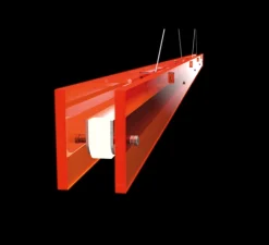 Suspension*Tonone Suspension, Bridge 220, , LED, dim, 2700K, 3068 lm, L220cm, H5,1cm - Orange lave
