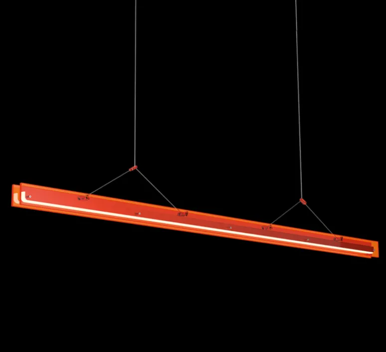 Suspension*Tonone Suspension, Bridge 150, , LED, dim, 2700K, 2058 lm, L149,5cm, H5,1cm - Orange lave