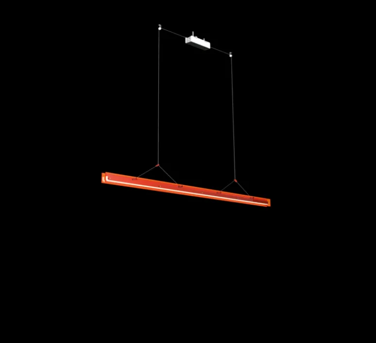 Suspension*Tonone Suspension, Bridge 150, , LED, dim, 2700K, 2058 lm, L149,5cm, H5,1cm - Orange lave