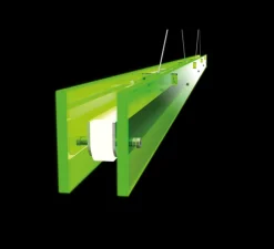 Suspension, Bridge 220, Vert toxique, LED, dim, 2700K, 3068 lm, L220cm, H5,1cm - Tonone