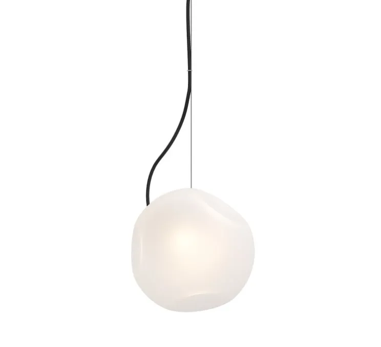 Suspension, Bright Barocco +, câble noir, laiton, Ø25cm, H25cm - Nordic Tales