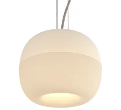 Suspension, Bright Malus, blanc, câble crème, Ø24,9cm, H20cm - Nordic Tales