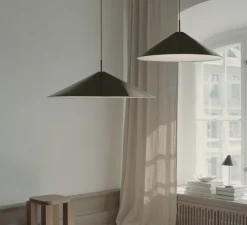 Suspension*New Works Suspension, Brolly, , LED, dim, 2700K, 1144 lm, Ø90cm, H32cm - noir