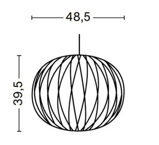 Suspension*HAY Suspension, Bubble Ball Crisscross M, , Ø48,5cm, H39,5cm - blanc