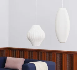 Suspension*HAY Suspension, Bubble Cigar M, , Ø33cm, H53cm - blanc
