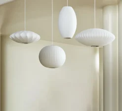 Suspension*HAY Suspension, Bubble Cigar M, , Ø33cm, H53cm - blanc