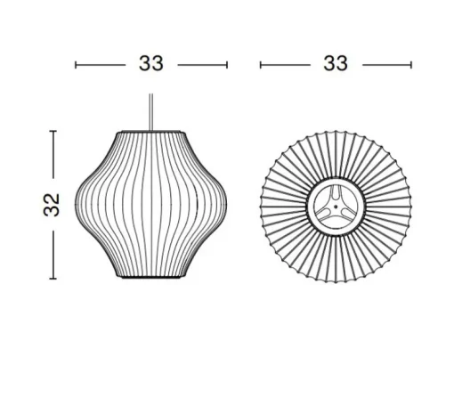 Suspension, Bubble Pear S, blanc, Ø33cm, H32cm - HAY
